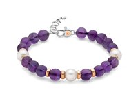 Bracciale Miluna Donna I SEGRETI DELLA NATURA in Argento Ametista PBR3540